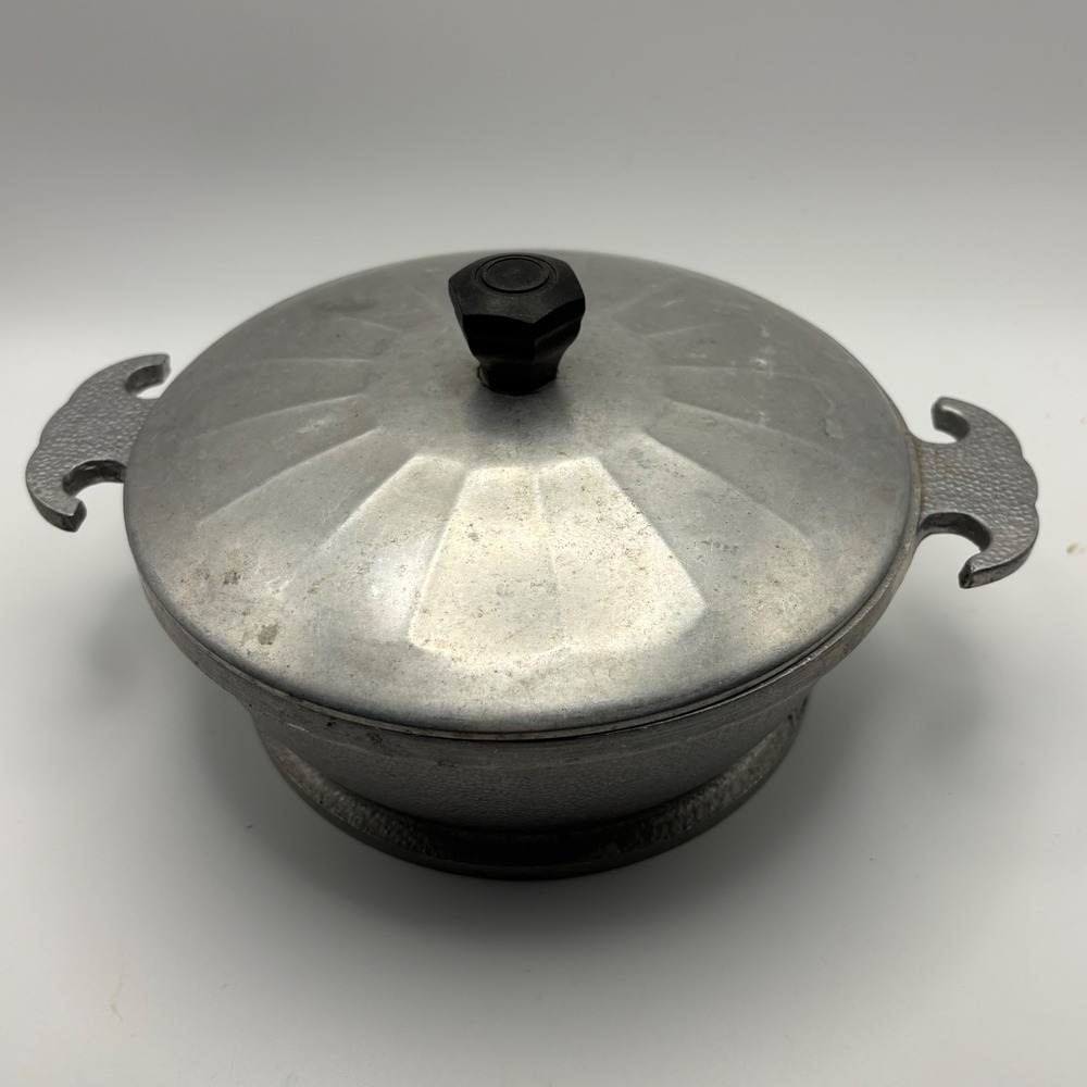 Guardian Service Dutch Oven Casserole Pot with Lid Cast Aluminum‎ Cookware VTG